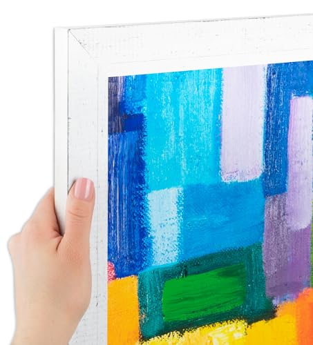 ArtToFrames 11x50 Inch White Picture Frame, This 1.50 Inch Custom Wood Poster Frame is White, Great for Your Art or Photos - Comes with Economy Acrylic