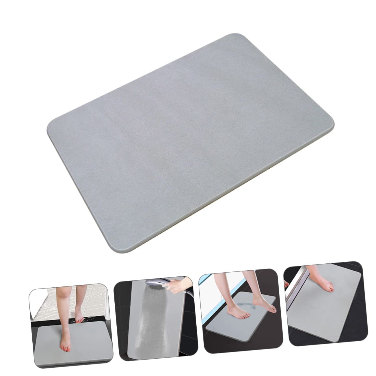 Tapis de Sol Antidérapant Absorbant en Terre de Diatomée