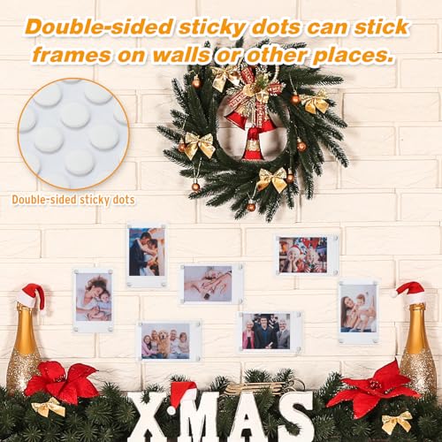 Sunezlgo 15 Pack- Acrylic Fridge Magnetic Frame, Acrylic Photo Picture Frames,Double Sided Photo Refrigerator Magnet Picture Frame For Fujifilm Instax Mini,Clear Picture Display Frame,2.36 X 3.54 Inch thumb #3