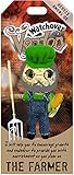 Watchover Voodoo - String Voodoo Doll Keychain – Novelty Voodoo Doll for Bag, Luggage or Car Mirror - Farmer Voodoo Keychain, 5 inches