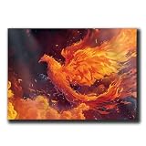 Phoenix Poster Art Print, Firework Graffiti Phoenix Picture, Beautiful Abstract Firebird Wall Art, Spray Paint Phoenix - Art Print, Bird Poster Wall Art, Poster Prints, Decor