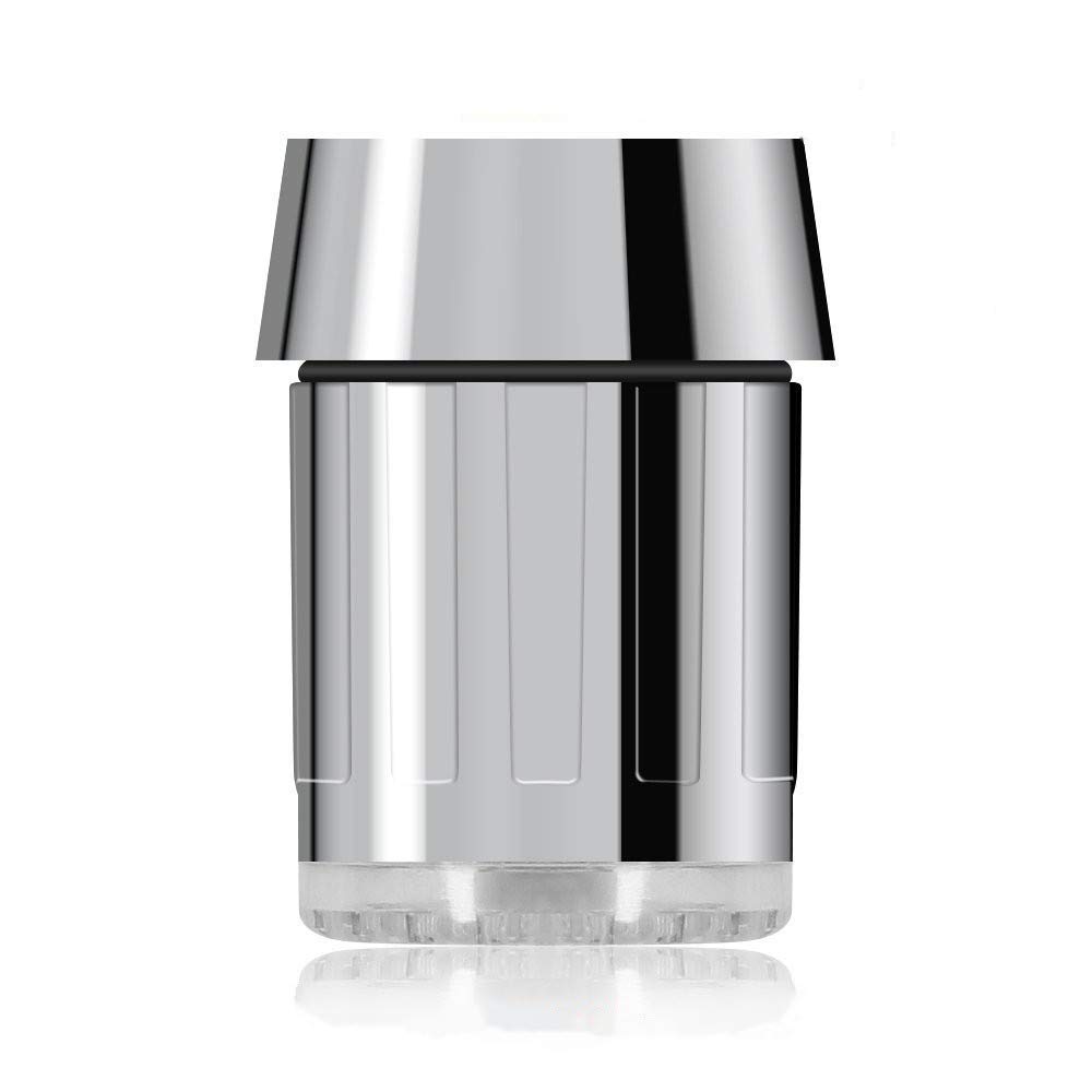Aireador de Grifo con luz LED de 3 Colores Sensible a la Temperatura con Adaptador Conector de Grifo LED de Ahorro de Agua para Cocina y baño, como se Muestra