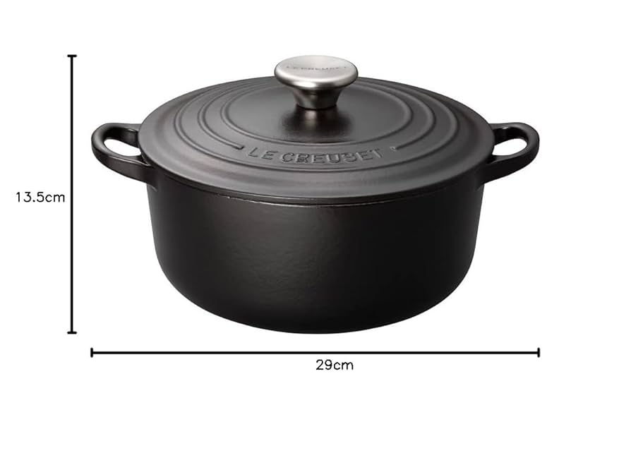 LE CREUSET ココットロンド　ライトブラック 両手鍋 22cm ココット・ロンド 【並行輸入品】ル・クルーゼ ルクルーゼ 両手
