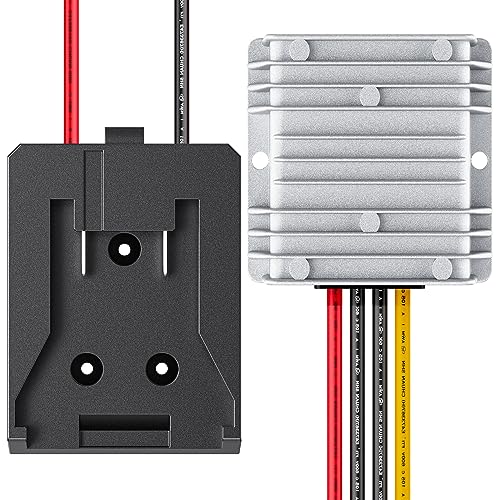 Image of Vibit 20V to 12V Step-Down Converter for Dewalt Battery, DC Power Adapter, Voltage Reducer Transformer 180 W Buck Converter Regulator for Golf Cart RC Car Truck Light & DIY