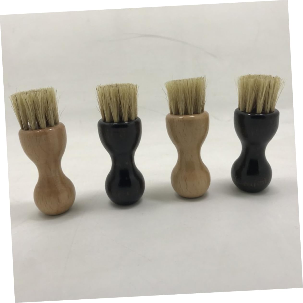 minkissy 2 Uds Cepillo para Brillo De Botas Cepillo para Zapatos De Pelo De Caballo para Botas De Gamuza Aplicadores De Zapatos para Lavar De Zapatillas