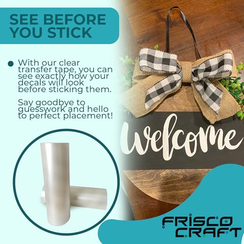 Image of Frisco Craft C-370 Clear Transfer Tape for Vinyl 12 inch x 100 Feet