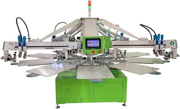 4 Color 10 Stations Automatic T-Shirt Silk Screen Printing Machine with 4pc Ir Flash Dryer Serigraphie Equipment for T-Shirt Printing