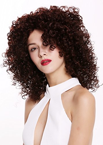 WIG ME UP - DW2531-MF-44-2SP35 Quality women's wig lady lace front monofilament curls curly volume dark brown reddish brown mix - Image 4