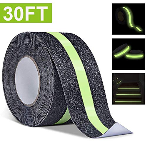 Anti Slip Safety Grip Tape 2inx30ft Green Glowing in The Dark Non Skid