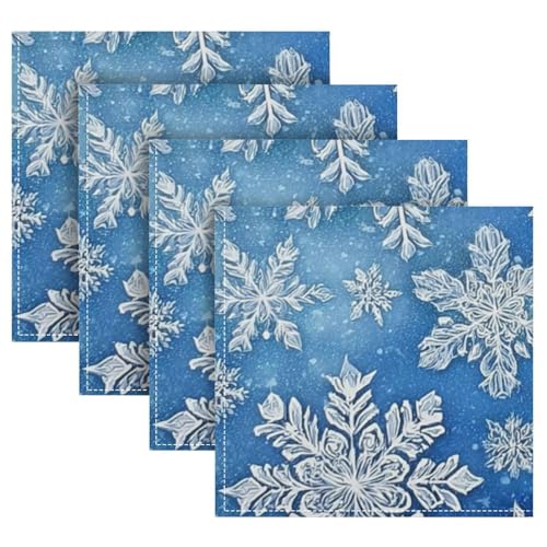 Servilletas de Tela Azul Set x6 50.5x50.5 cm miniatura 5