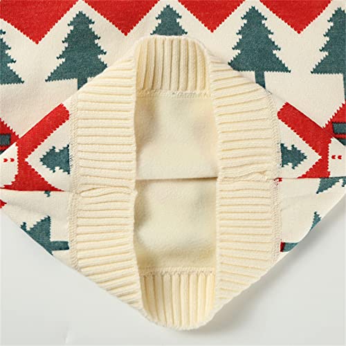 Girls Christmas Cute High Neck Sweater Fall Winter Funny Xmas Long Sleeve Knit Sweater Toddler Kids Knitwear4