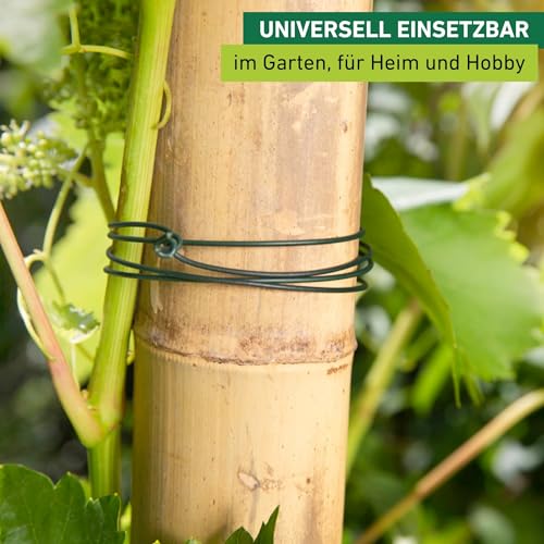 Windhager Gartendraht 5m - Gummiert Grün Für Pflanzen & Deko