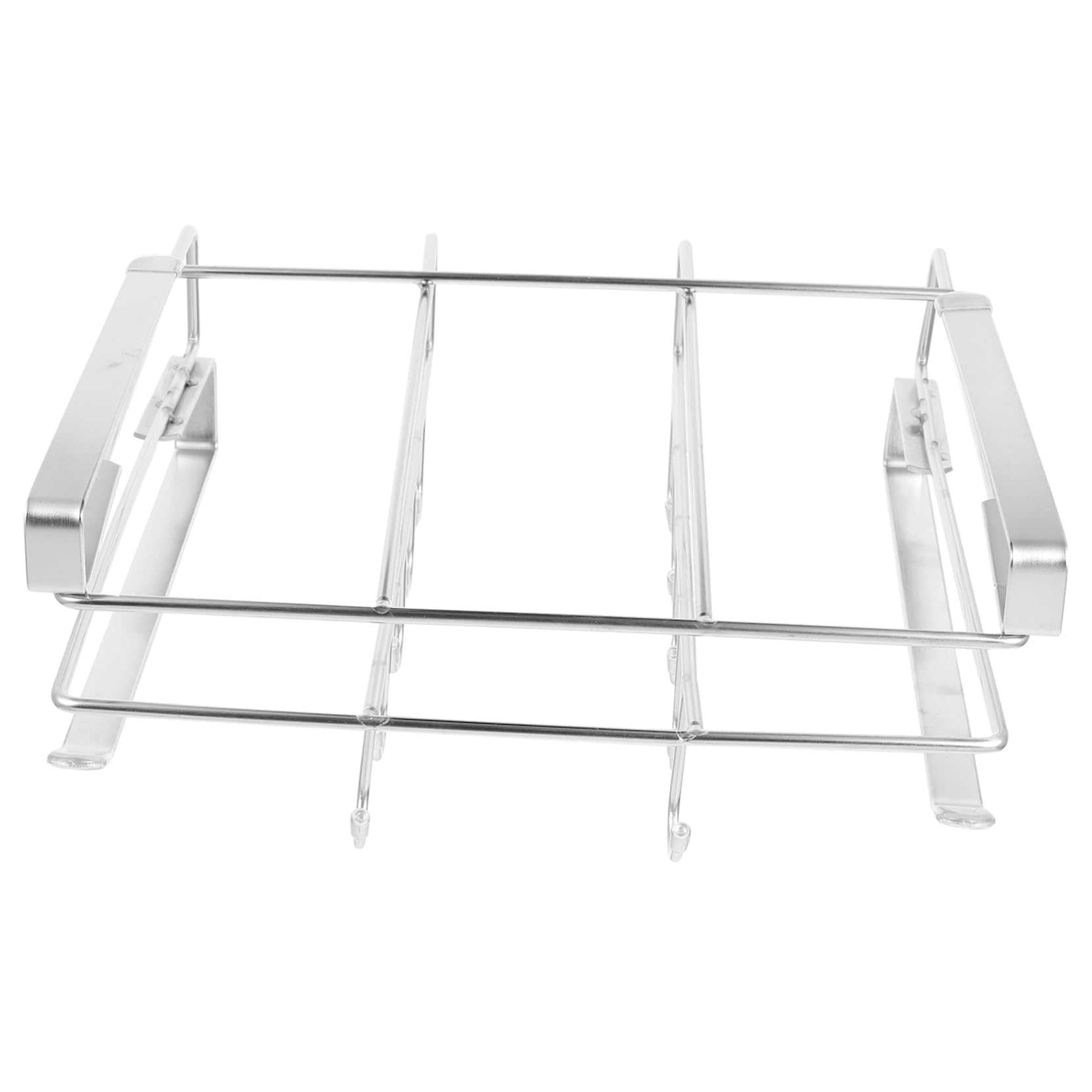 Cabilock Space-Saving Kitchen Storage Rack Under Cabinet Shelf Under Shelf Organizer Hooks for Mugs Spices Utensils
