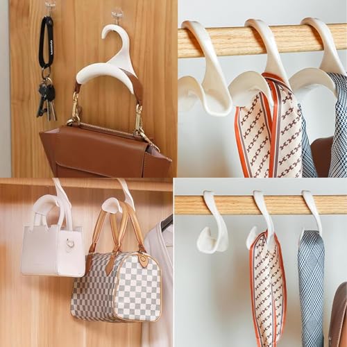 Image of 10 PCS Bag Hanger, Purse Hanger，Handbag Storage Organizer, S Hooks for Hanging Bags, Space-Saving Closet Solution for Purses, Totes, Backpacks