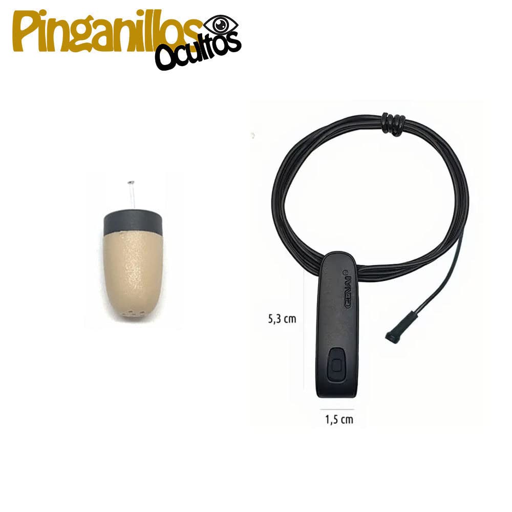 Auricular Invisible Supermini + Collar Bluetooth V10 con Micrófono
