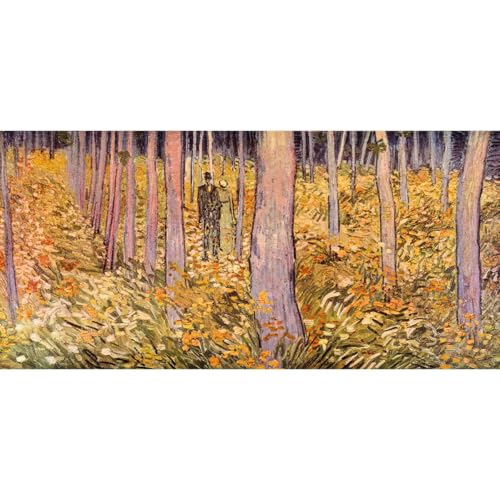 Reproduction sur toile Van Gogh Couple dans les bois aux finitions musée