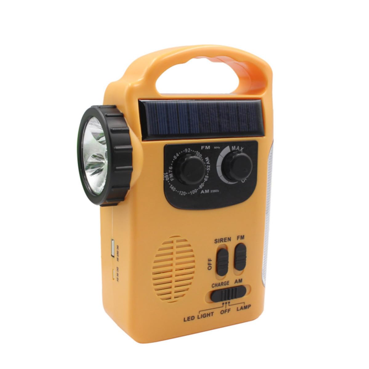 TOYANDONA Solarbetriebene Campinglampe mit Handkurbel Multifunktions LED Leuchte aus Kunststoff mit 13 Leds Wiederaufladbar für Outdoor und Notfälle
