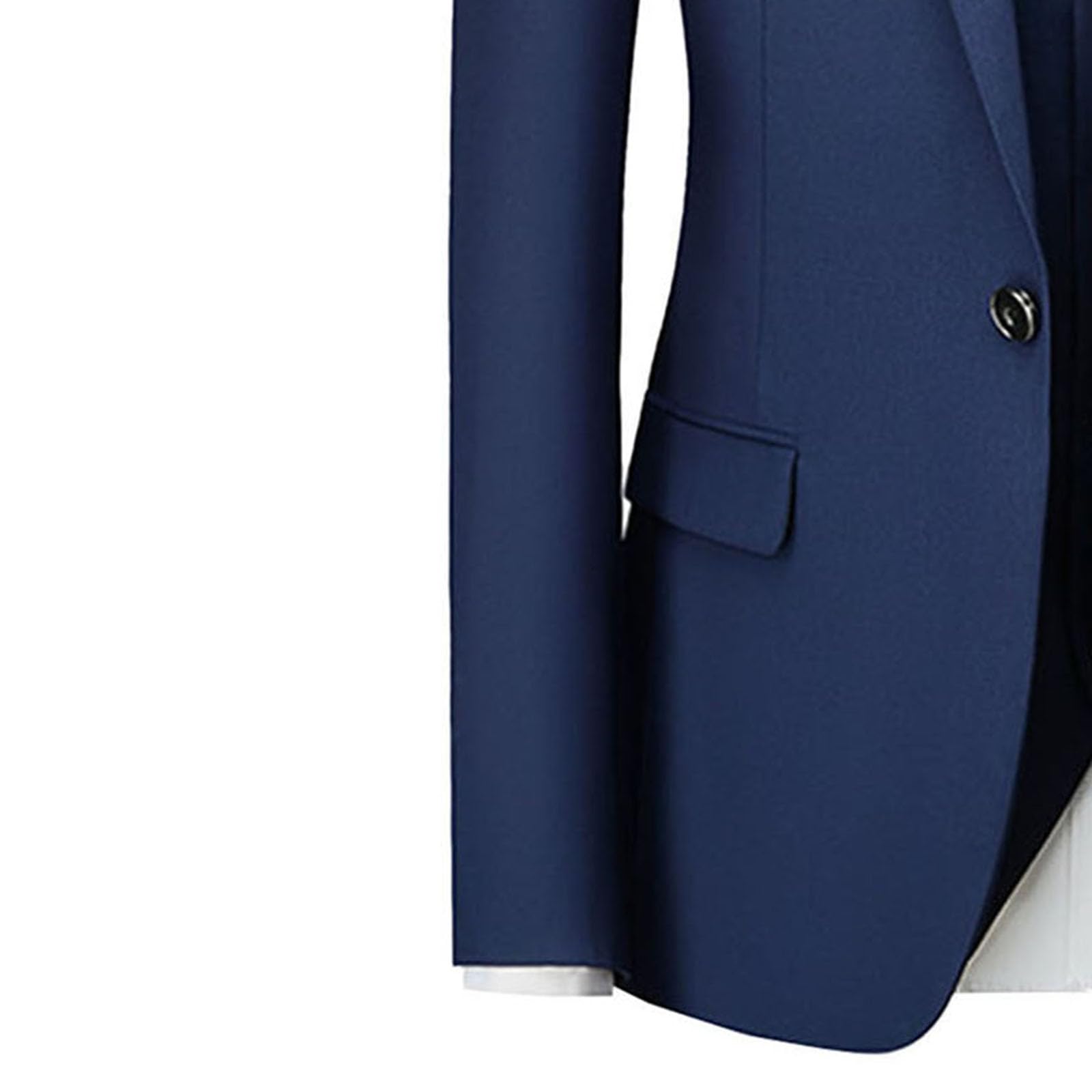 Completo da Uomo Slim Fit 3 Pezzi con Giacca Blazer a Un Bottone, Gilet e Pantaloni, Abiti da Cerimonia Formali