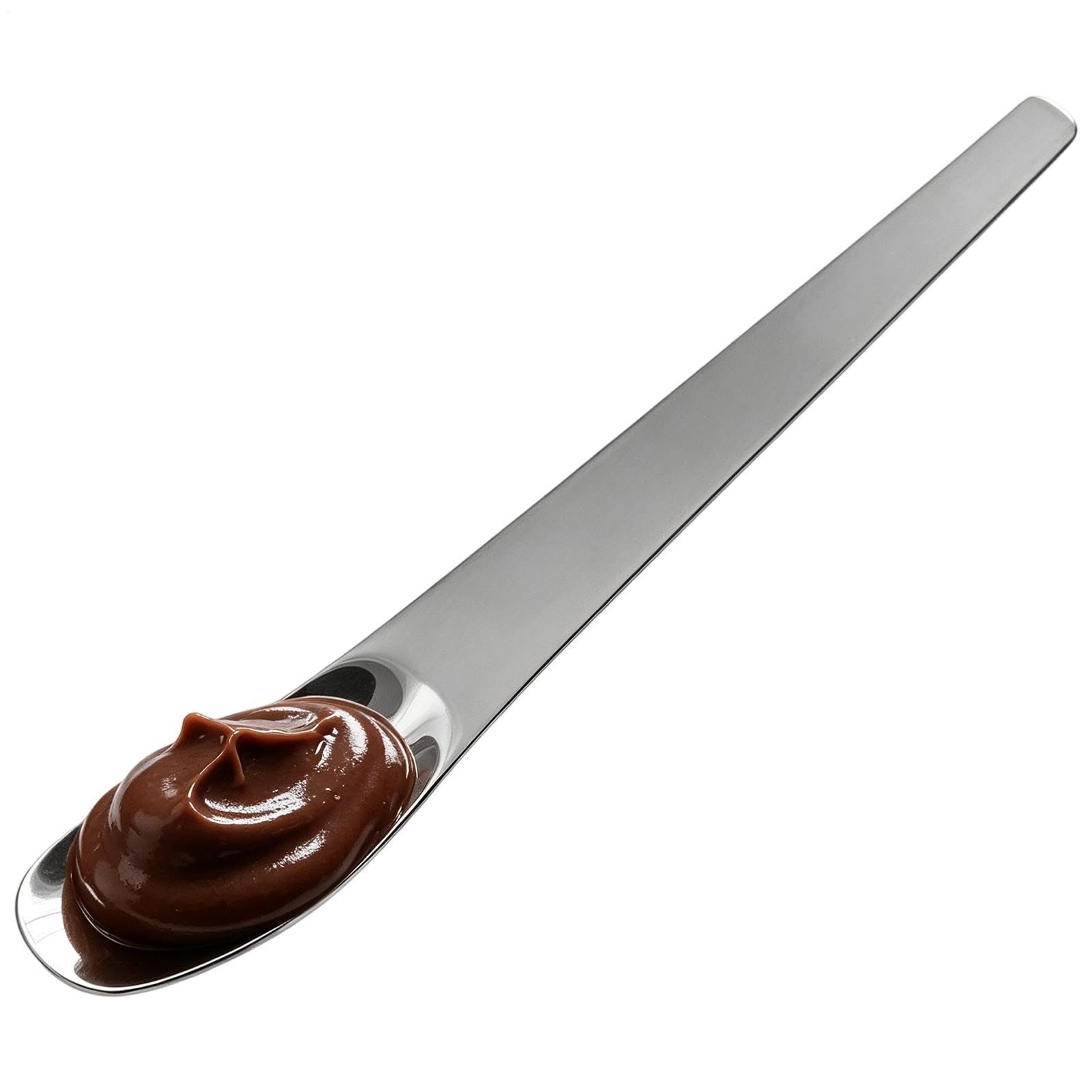 Kaffeelöffel Spiegelpolierter Edelstahl Servier- und Küchenutensilien | Dessertlöffel Mischen Eisteelöffel Für Joghurt Eiscreme Pudding Latte Cocktail Saft Zuhause Restaurant Café und 17,5 cm