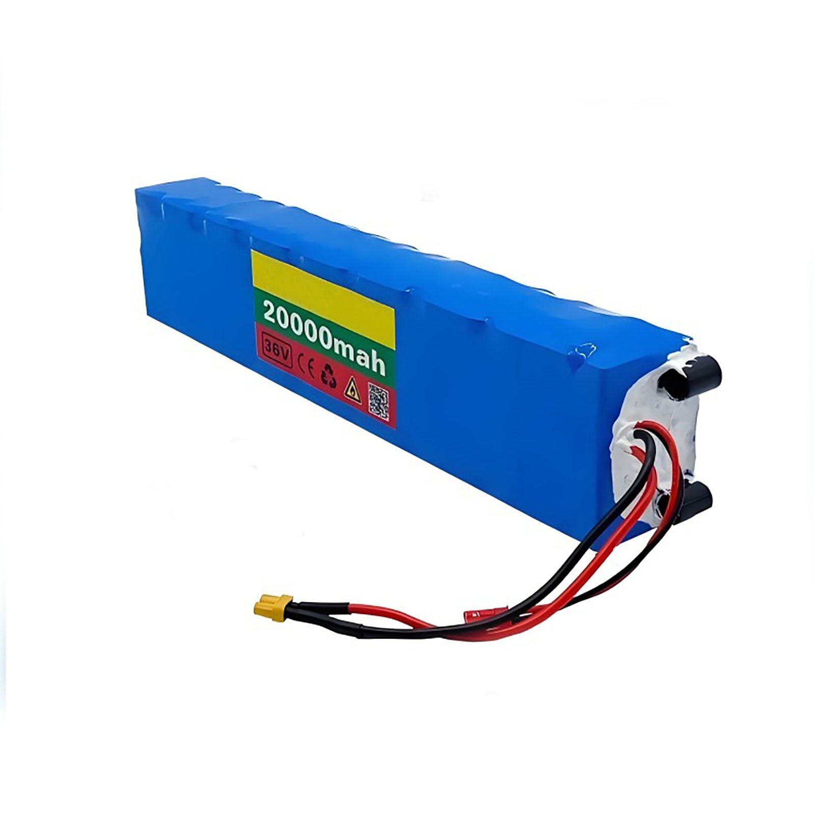 Batteria al Litio per Bici elettrica da 36 V e 20 Ah, Batteria agli ioni di Litio 10S3P per Bici elettrica con Caricabatterie, per Monopattino Elettrico motorizzato da 500 W T Plug