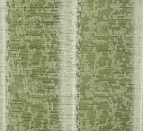Image of Crosshatch Pastel Green Polyester Window Curtains 6 Feet | Darkening Drapes with Eyelets | Set of 2 Panels for Living Room, Bedroom & Office