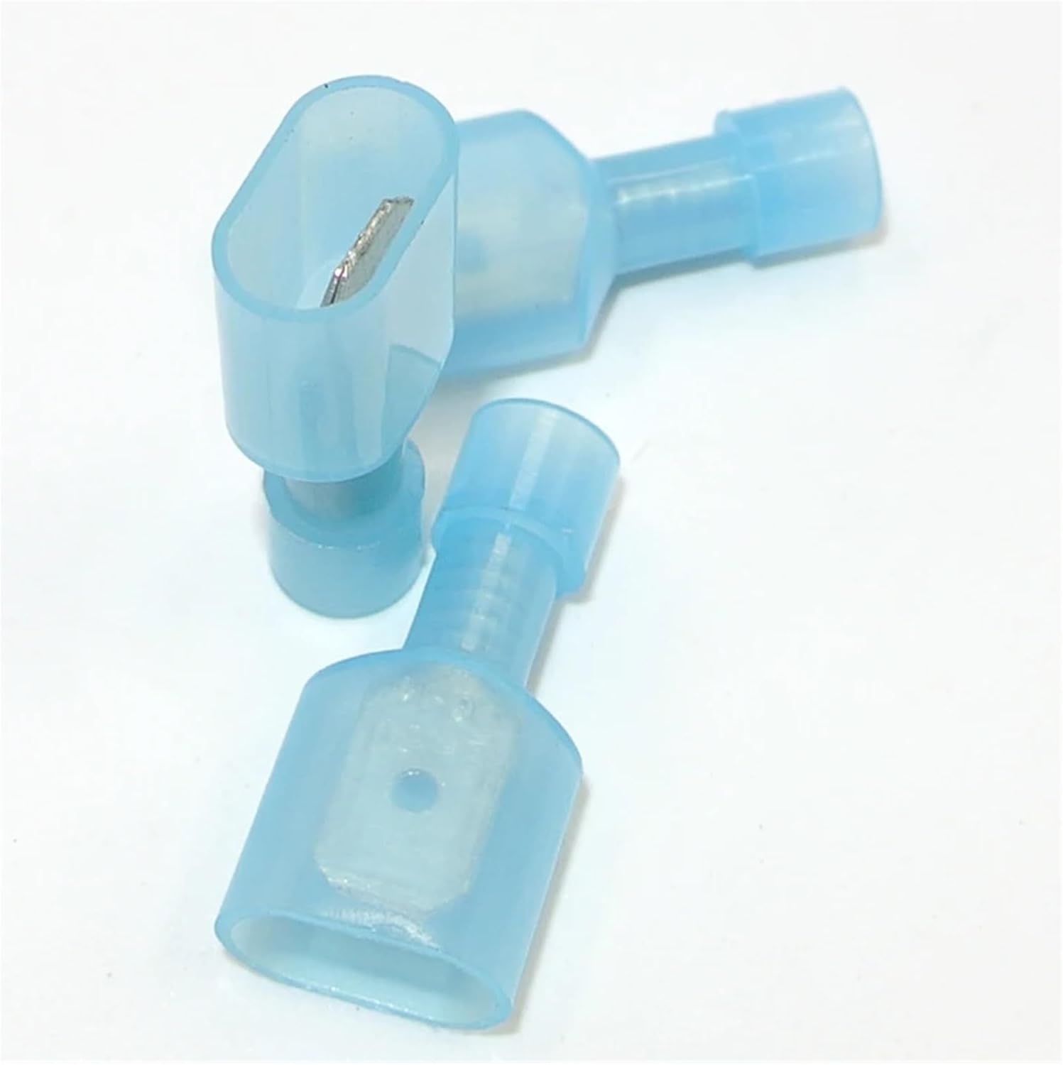 1000PCS MDFN2-250 MDFN2.5-250 Brass Male Insulated Spade Joint Cable Wire Connector Suit 1.5-2.5mm2 16-14AWG