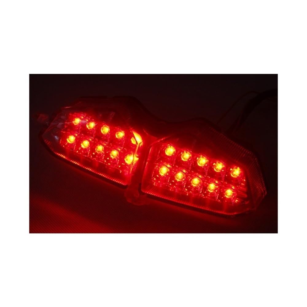 Nisza Indicatori Direzione Posteriore A Led Fanale Posteriore Freno Indicatore Direzione Lampeggiante Luce Integrata Trasparente 2003 2004 2005 Per Y&amaha YZF R6 RJ05 RJ09