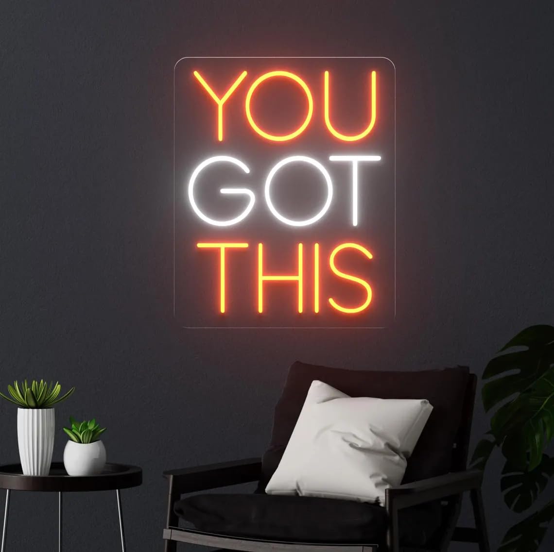 You Got This Neon Sign, Motivational LED Sign, Inspiring Wall Light, Bedroom Decor, Dorm Wall Light, Gift for Men, Women, Gift for Home