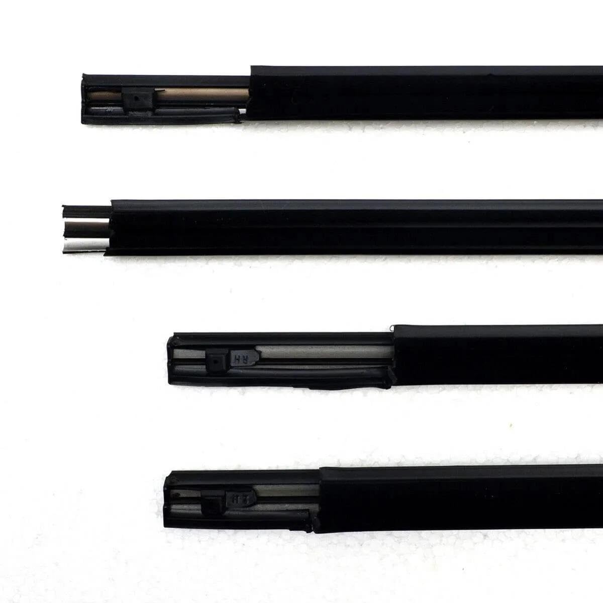 Sellos de puertas y ventanas automóviles 4 Piezas De Burletes De Goma Ventanas Exteriores Sellado A Presión Moldura De Cinturón Para Mitsubishi L200 Para Strada De 4 Puertas 1996-2002