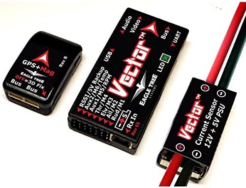 Eagle Tree Vector Flight Controller + OSD with Wire Leads (p/n: VEC-PKG-Leads)