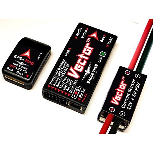 Eagle Tree Vector Flight Controller + OSD with Wire Leads (p/n: VEC-PKG-Leads)