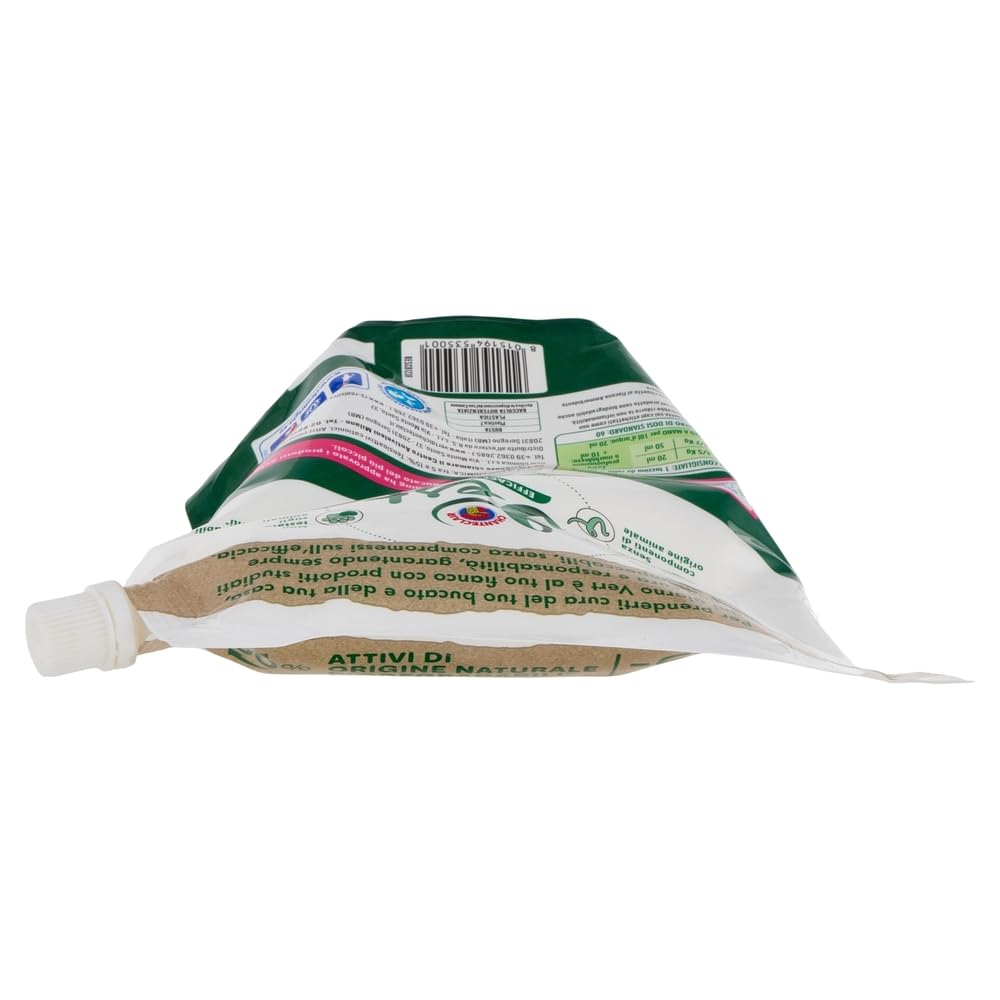 CHANTECLAIR VERT Suavizante concentrado para niños amorbidente Concentrato Bebè Talco Suavizante para ropa infantil – 60 lavados, bolsa de 1200 ml + llavero Beni Culinari
