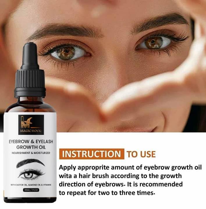 MAGICHOOD Eyebrow & Eyelash Growth Oil - A 30ml Nourishing and Moisturizing Solution for Lush, Healthy Brows and Lashes