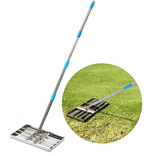 Rastrillo nivelador para césped 76x25 cm acero inox miniatura 1