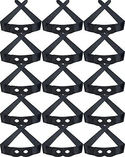 12 Pieces Halloween Eye Mask Halloween Half Eye Mask Black Eye Mask Bandit Eye Mask Robber Costume Mask Thief Costume Mask Masquerade Mask for Halloween Fancy Dress Costume Party Role Play Cosplay