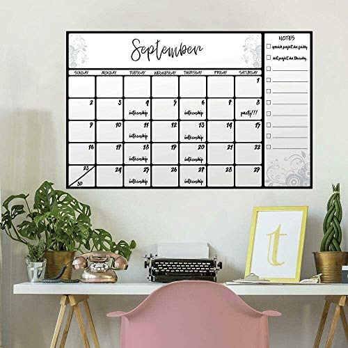 scroll decals - RoomMates Scroll Dry Erase Calendar Peel And Stick Wall Decals