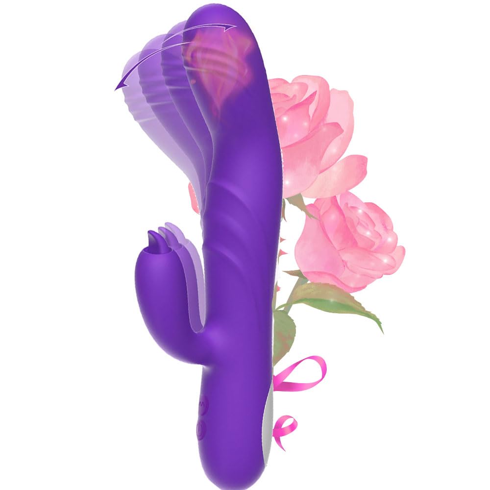 Finger Vibrator Sex Toys G Spot Tongue Dildo Vibrators Clitoral Stimulation Vibrator Rose Adult Toys for Women Rechargeable