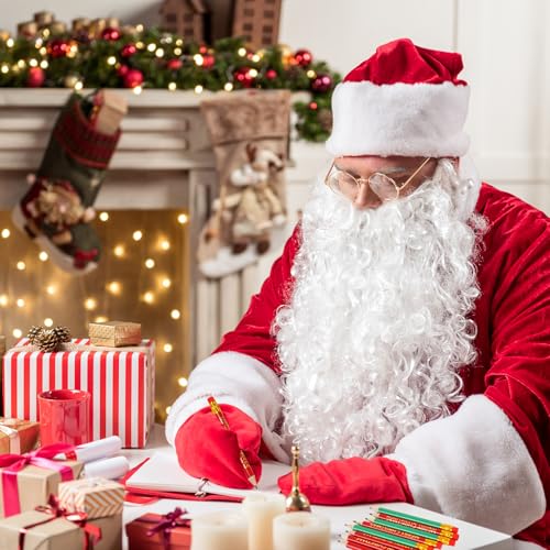 Whaline 50 Pcs Lápices Cortos Navideños con Goma miniatura 7