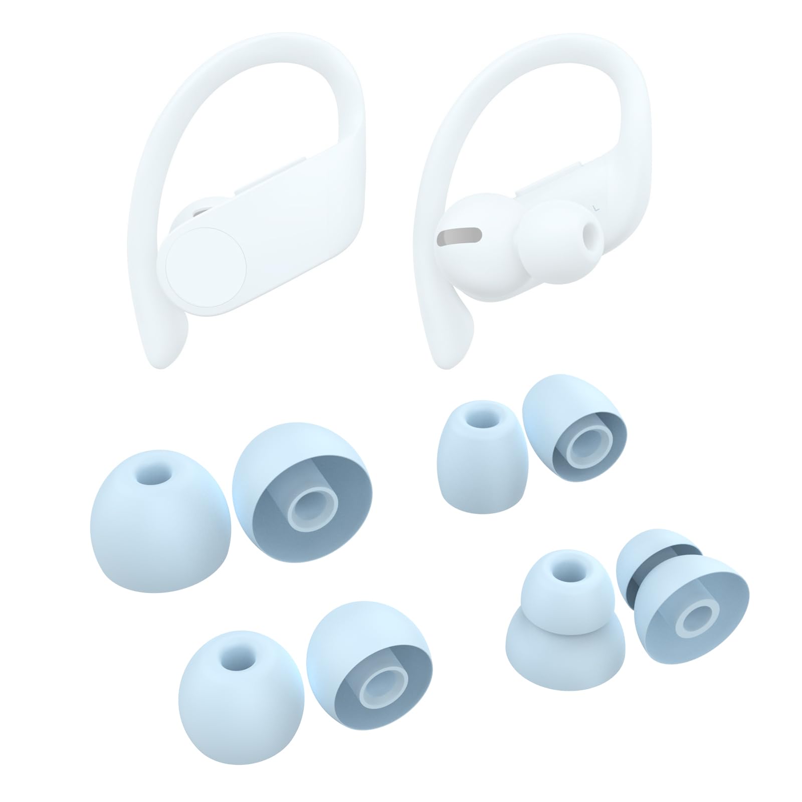 Amazon.com: 8pcs Powerbeats Pro Silicone Ear Tips Compatible with