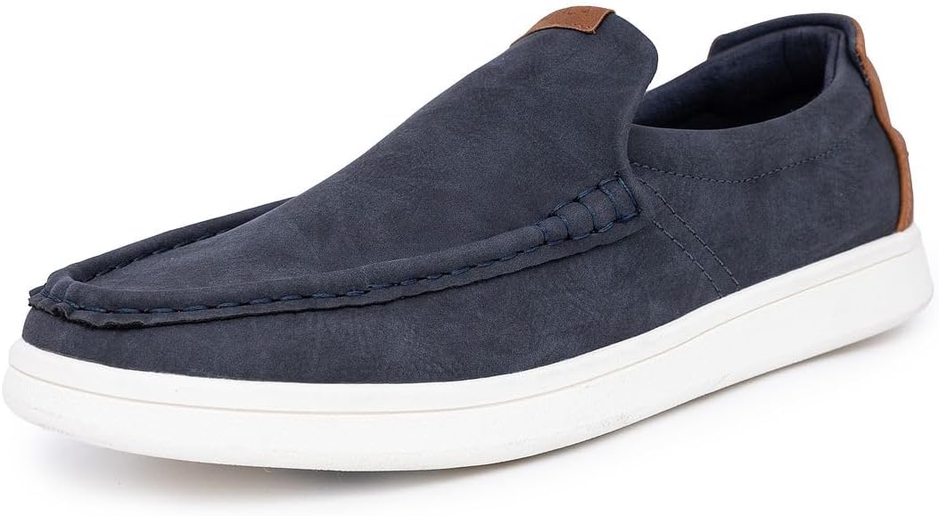 Men's Slip-On Loafers Casual Moc Toe Sneakers Boat Shoes Slipper for Men – Lightweight & Comfortable - Derwin