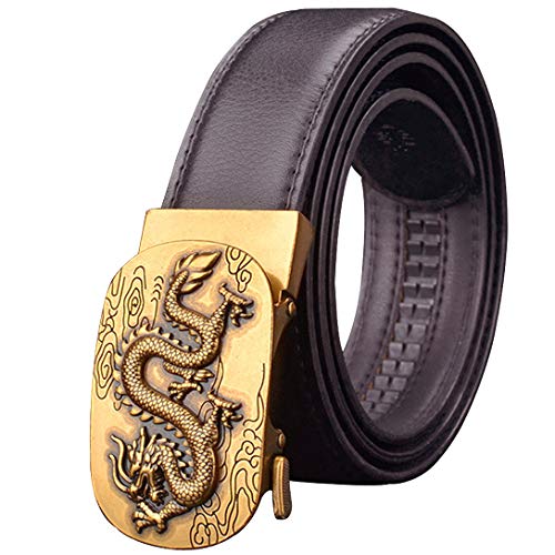 Ceinture homme noir cuir véritable automatique pour vos journées de bureau et cérémonies