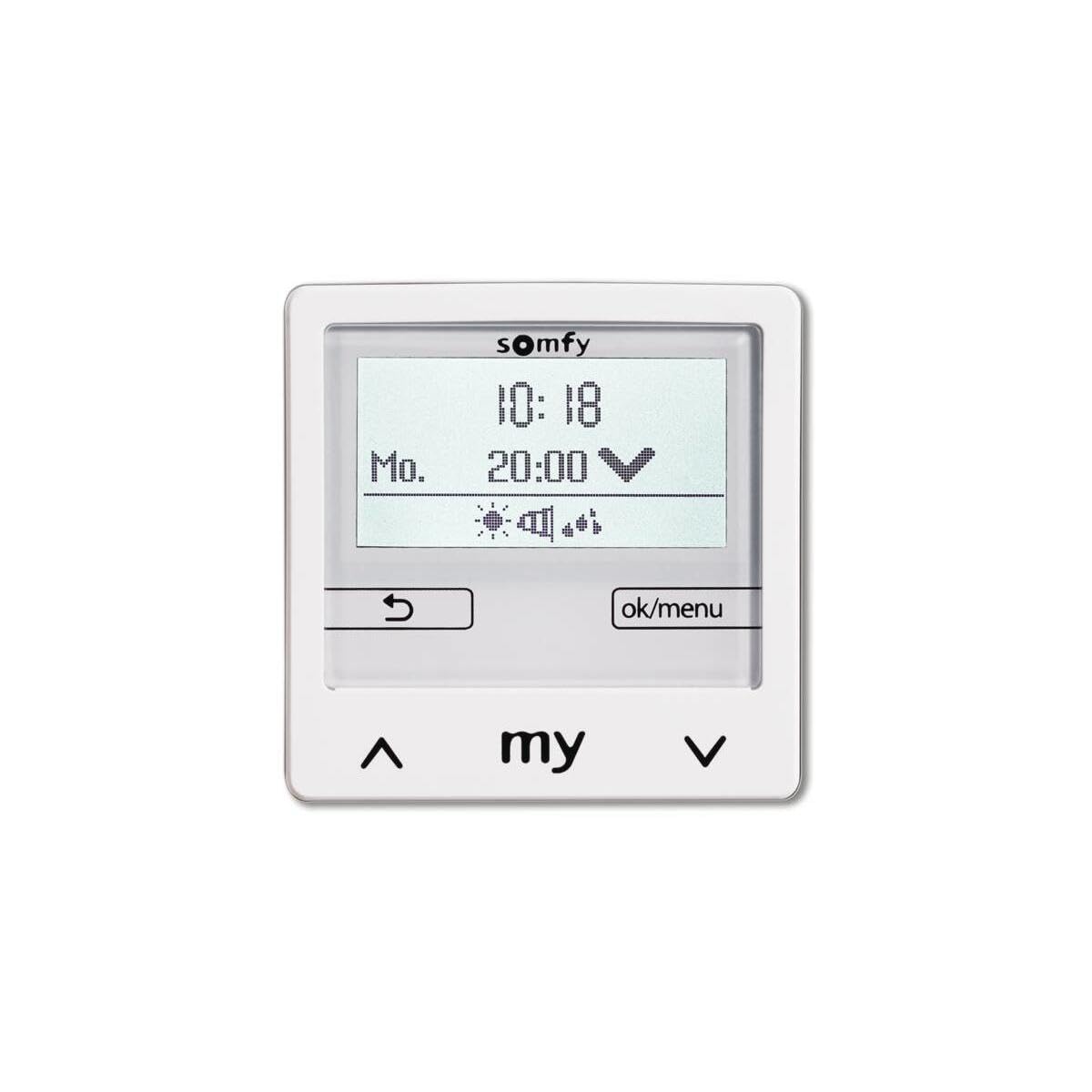 Somfy Soliris Smoove Steuerung 1818313 UNO Pure Wh o.Rahmen Jalousiesteuerung 3660849544461