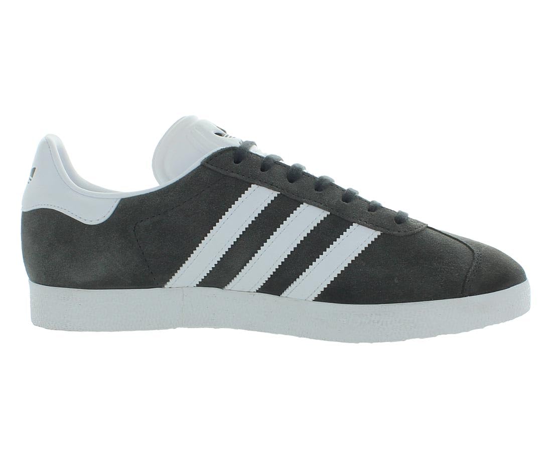 adidas Herren Gazelle Sneakers, Dark Grey Heather White Metallic Gold, 44 EU