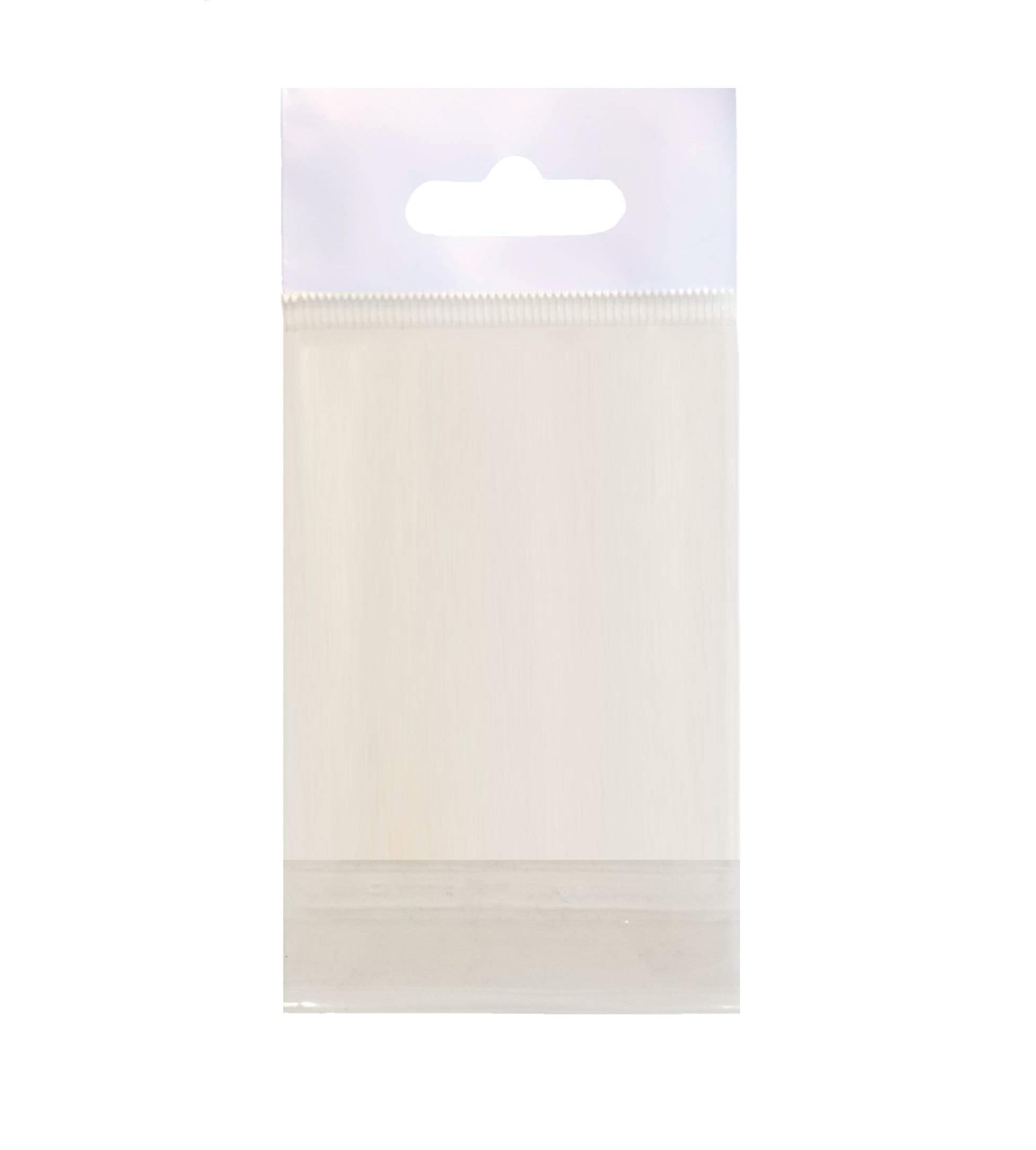 Long Clear Packaging Bags with Hang hole 300PCS Resealable Self Sealing Hanging Bags for Packaging Gifts Keychain Jewelry Earring Necklace (white 300pcs-4.7x10.2in)