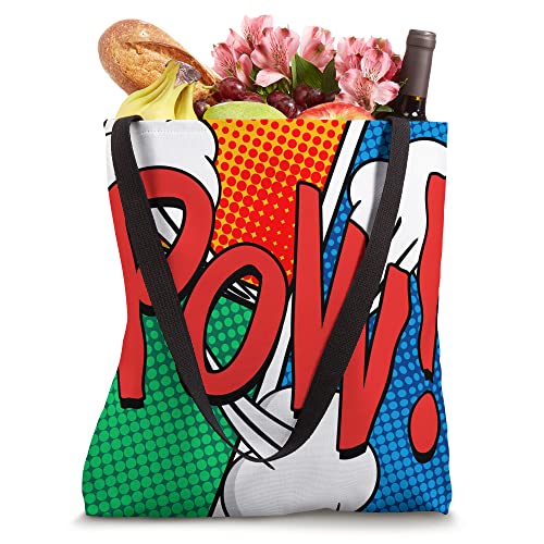 Bolsa Tote con gráfico Pow Funny Comic Book miniatura 4