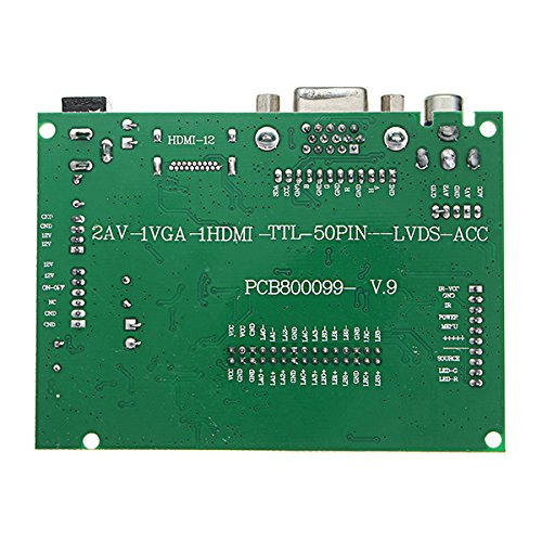 Touch Screen Lcd 1024X600 Da 9 Pollici + Scheda Driver Hdmi/Vga Per Raspberry Pi