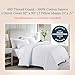 California Design Den 3 Pc Full/Queen Duvet Cover Set - Winner Good Housekeeping Best Bedding Awards 2025, 400 Thread Count Sateen, 100% Cotton Duvet Cover Queen Size,Button Closure,Corner Ties -White