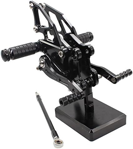 Miniatura 2 de FXCNC Juego de estriberas para motocicleta CNC Billet, reposapiés trasero totalmente ajustables, compatible con NINJA 300R EX300 2013 2014 2015 2016