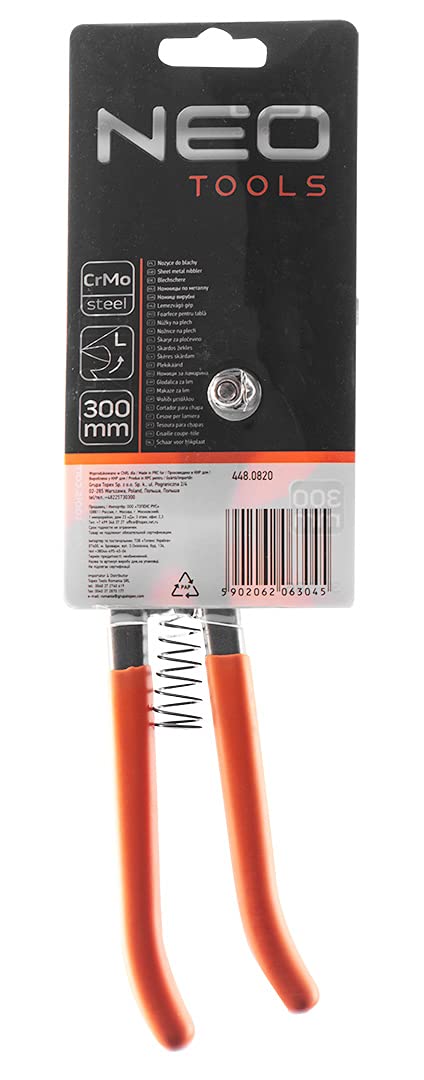 Cisaille à Tôle Gauche NEO CrMo 280mm - Pour Tôles Jusqu'à 1,5mm Coupes Droites Et Courbes