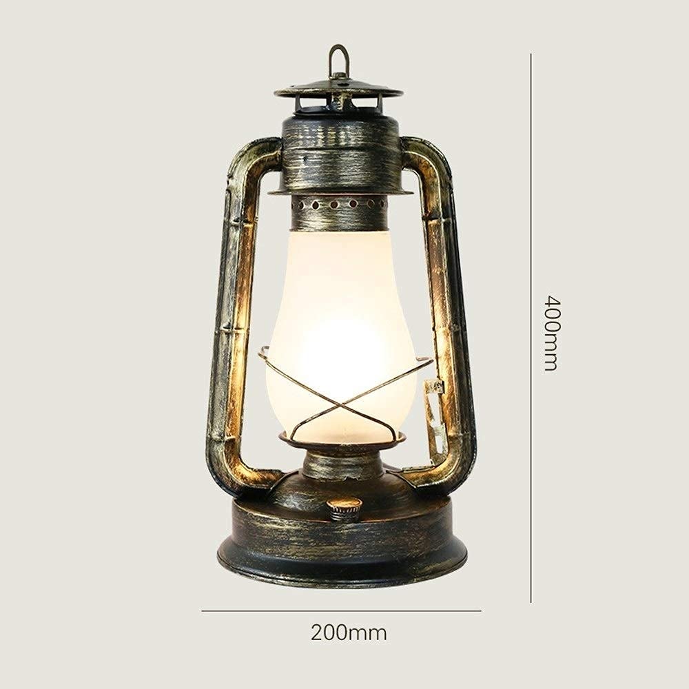 Buy Nostalgia Glass Lantern Kerosene Light American Rural Antique